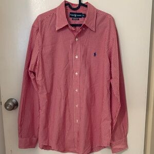 Ralph Lauren Men's Red Gingham Shirt